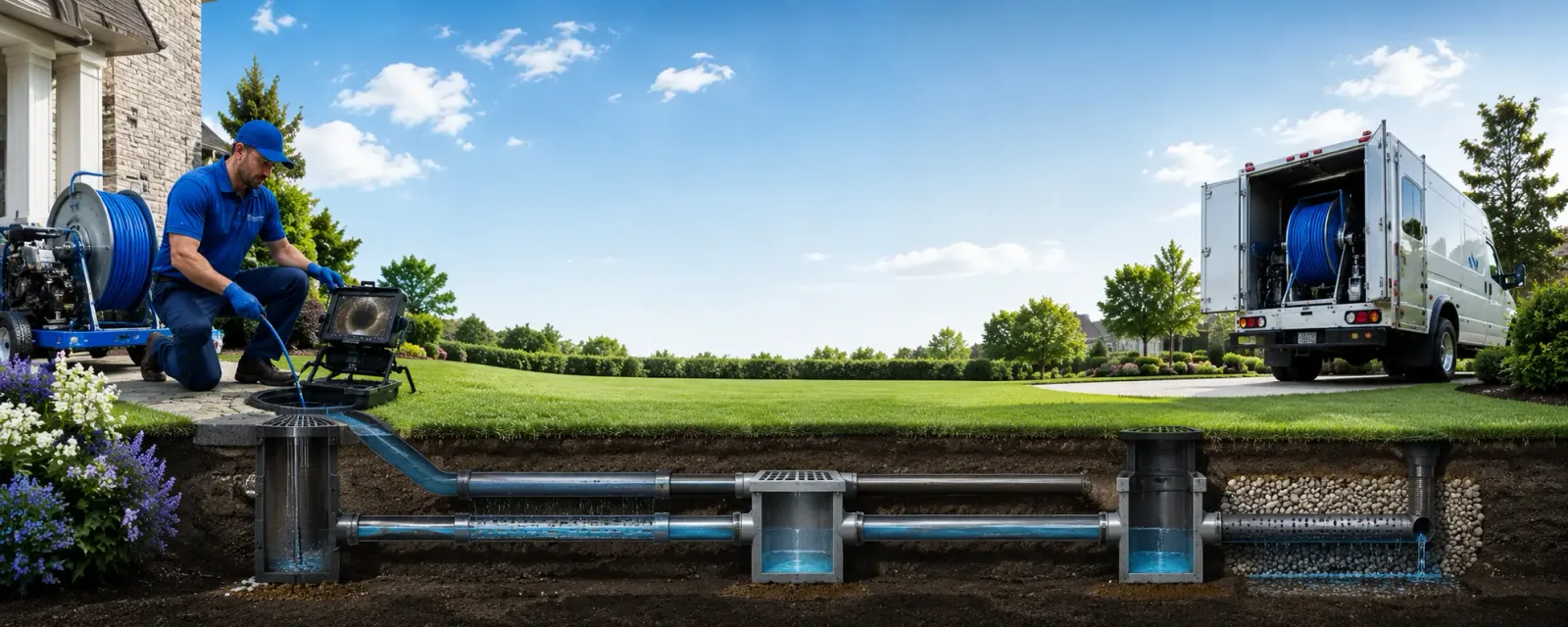 Outdoor drain cleaning information for Westbrook, ME